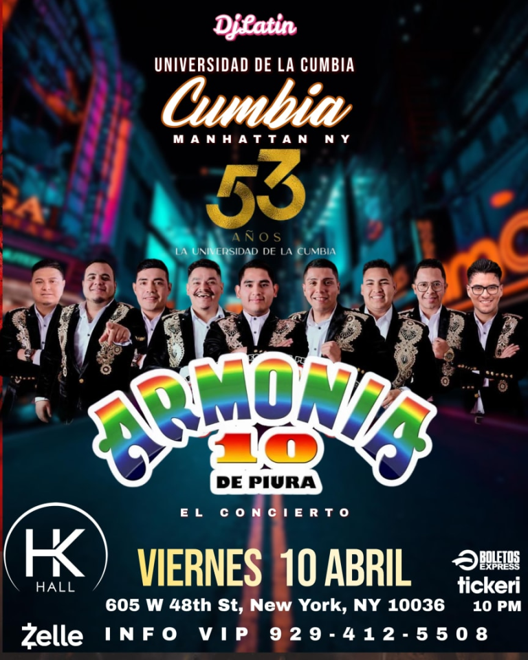 Event - ARMONIA 10 en  - NEW YORK - New York, NY - vie, 10 de abril de 2026} | concert tickets