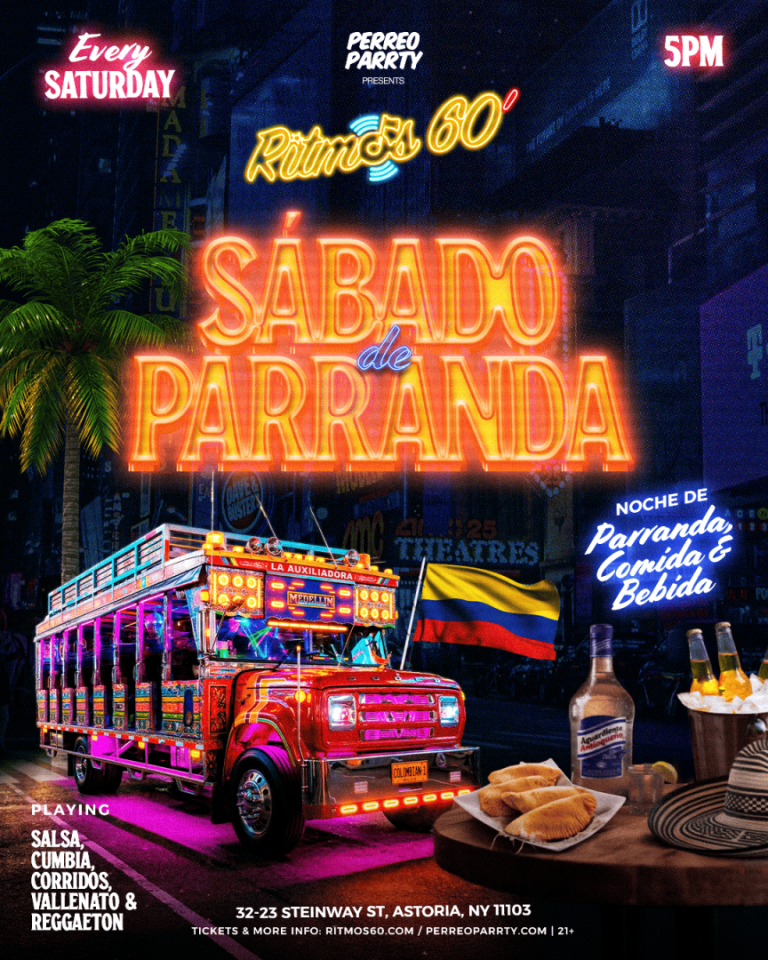 Event - Ritmos: Sabado de Parranda - Colombian Salsa, Vallenato Reggaeton Party NYC - Queens, NY - sáb, 4 de abril de 2026} | concert tickets