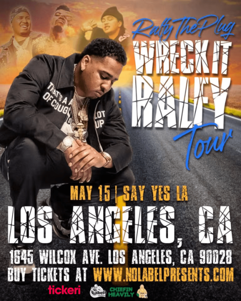 Event -  Ralfy The Plug Wreck It Ralfy Tour - Los Angeles - Los Angeles, CA - Fri, May 15, 2026} | concert tickets