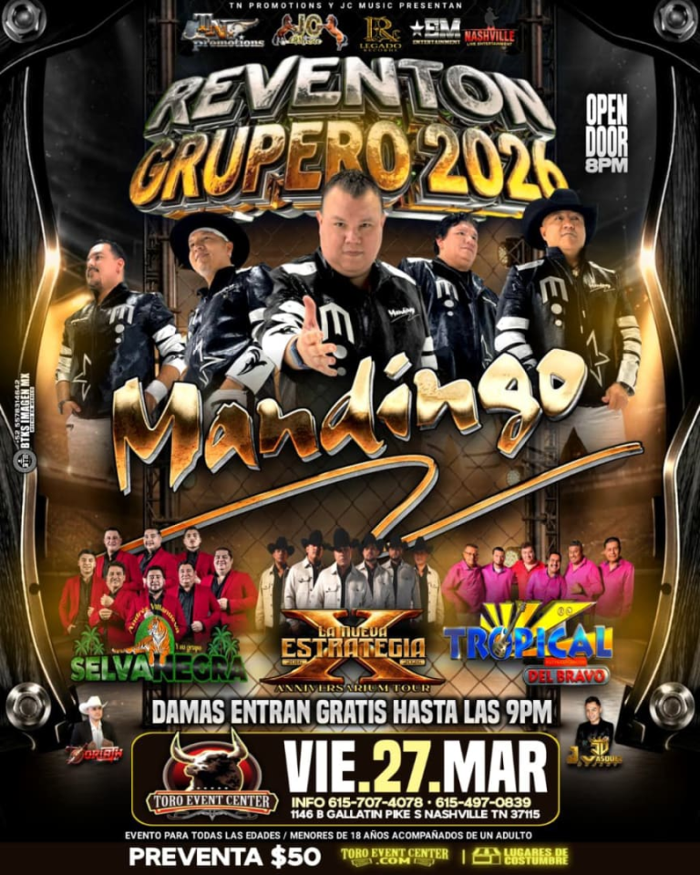 Event - Reventon Grupero 2026 - Nashville, Tennessee - March 27, 2026 | concert tickets