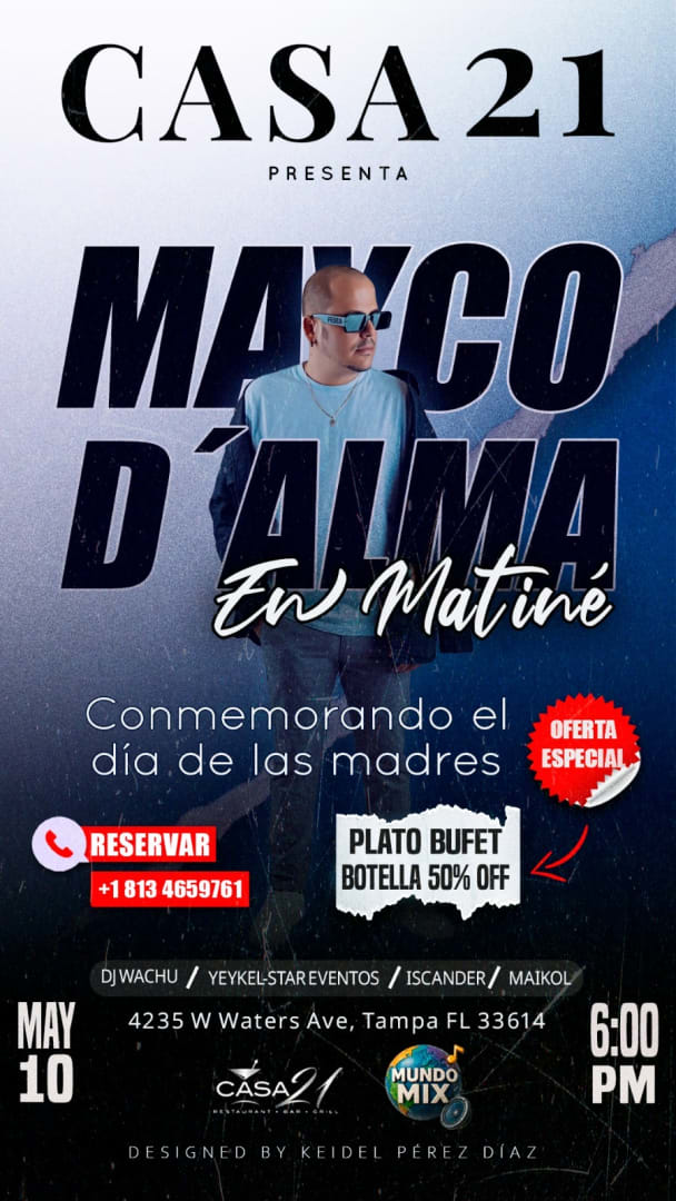 Event - Concierto Mayco D’Almas  - Tampa, Florida - May 10, 2026 | concert tickets