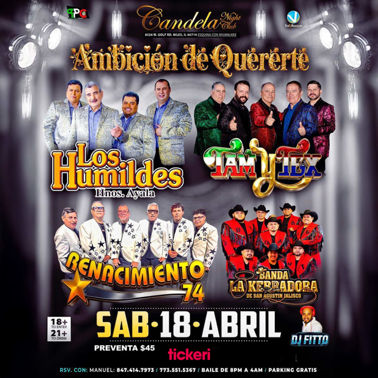 Event - Ambicion de Quererte en Candela Bar And Grill - Niles, IL - sáb, 18 de abril de 2026} | concert tickets