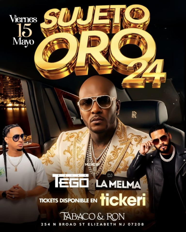 Event - Sujeto oro 24 - Elizabeth, New Jersey - May 15, 2026 | concert tickets