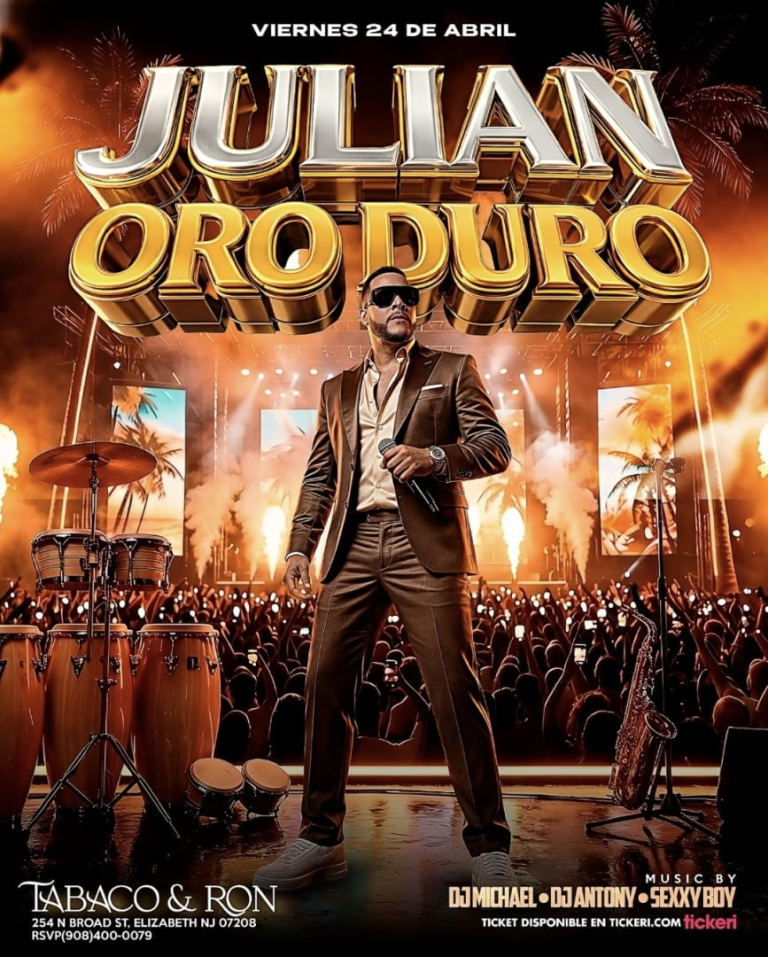 Event - JULIAN ORO DURO - Elizabeth, New Jersey - April 24, 2026 | concert tickets