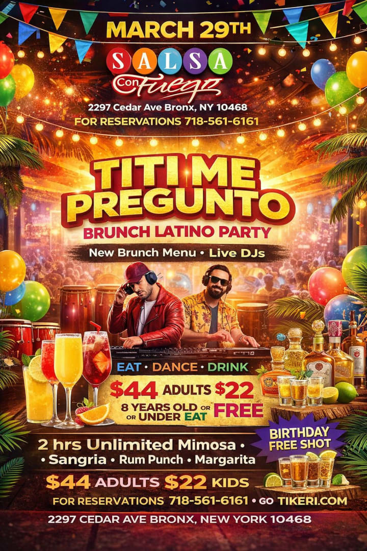 Event - Titi Me Pregunto Brunch Latino Party - Bronx, New York - March 29, 2026 | concert tickets
