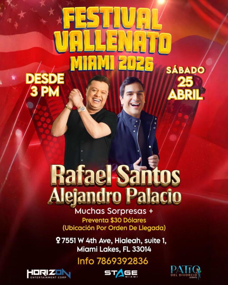 Event - FESTIVAL VALLENATO MIAMI 2026 🪗 - Hialeah, FL - sáb, 25 de abril de 2026} | concert tickets