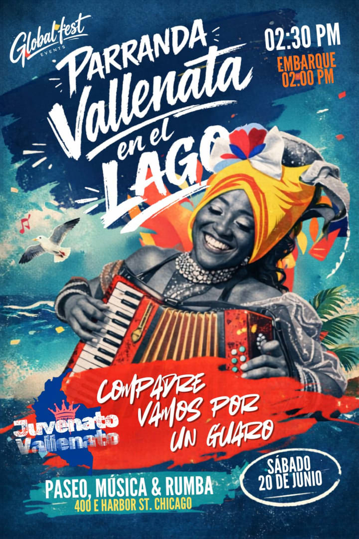 Event - PARRANDA DE VALLENATO EN LAGO  - Chicago, Illinois - June 20, 2026 | concert tickets