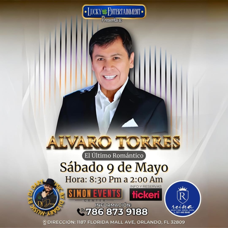 Event - Alvaro Torres en concierto - Orlando, FL - sáb, 9 de mayo de 2026} | concert tickets