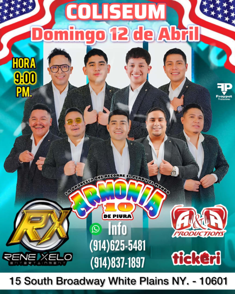 Event - ARMONIA 10 en WHITE PLAINS - White Plains, New York - April 12, 2026 | concert tickets