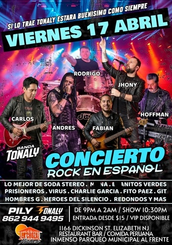 Event - Concierto Rock en Español 80s 90s - Elizabeth, New Jersey - April 17, 2026 | concert tickets