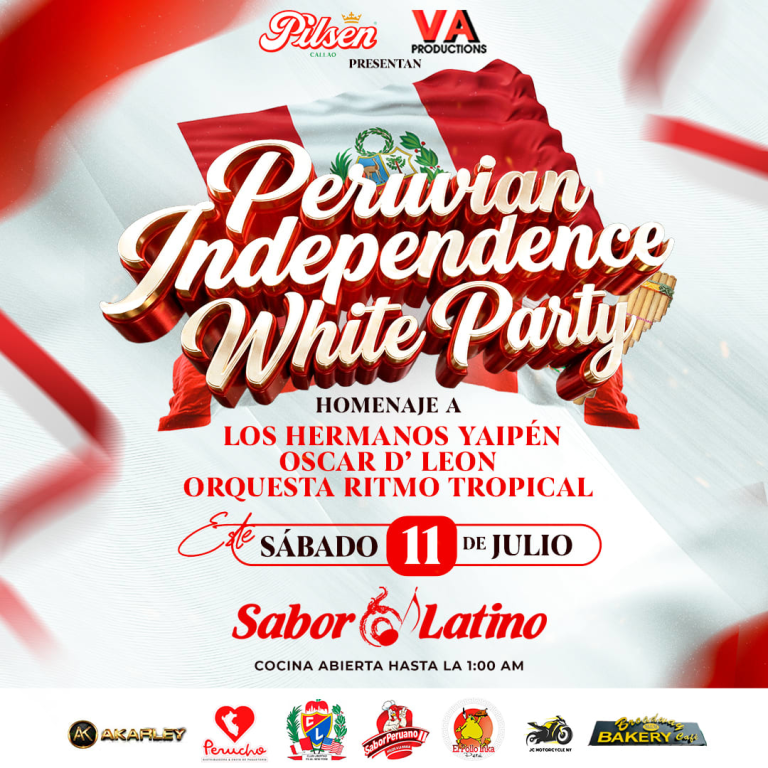 Event - PERUVIAN INDEPENDENCE WHITE PARTY | Sabor Latino - Queens, NY - sáb, 11 de julio de 2026} | concert tickets