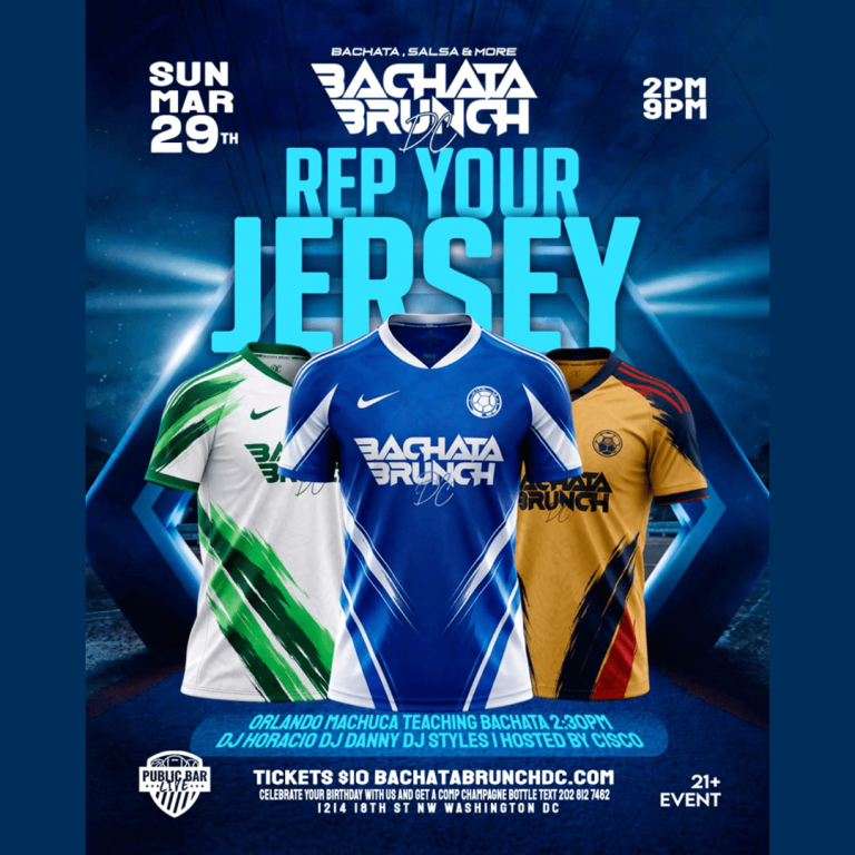 Event - REP YOUR JERSEY BACHATA BRUNCH DC SUNDAY - Washington, District Of Columbia - March 29, 2026 | concert tickets