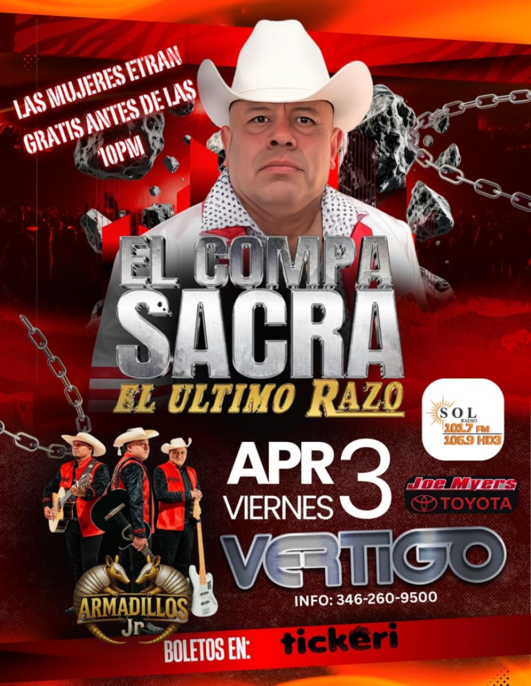 Event - EL COMPA SACRA - Houston, Texas - April 3, 2026 | concert tickets