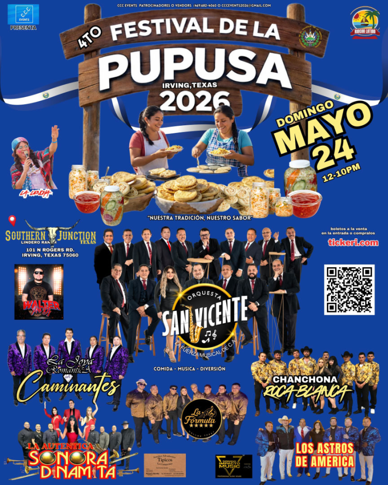 Event - FESTIVAL DE LA PUPUSA 2026 - Irving, Texas - May 24, 2026 | concert tickets