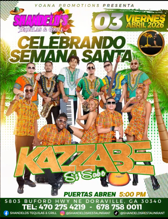 Event - KAZZABE SI SABE EN SHANDELDS TEQUILAS & GRILL - Atlanta, Georgia - April 3, 2026 | concert tickets