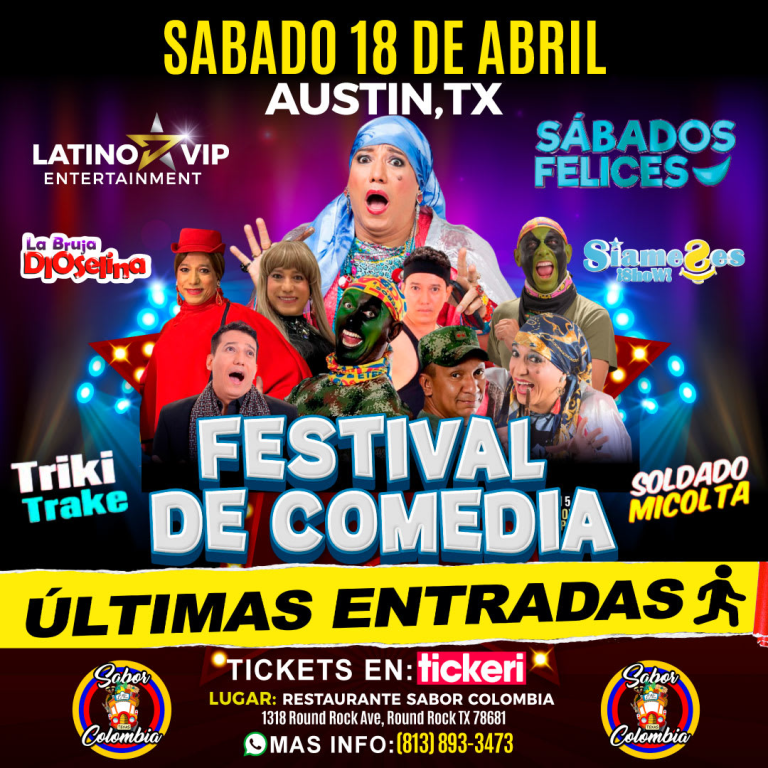 Event - FESTIVAL DE COMEDIA EN "AUSTIN,TX" - Round Rock, TX - Sat, April 18, 2026} | concert tickets
