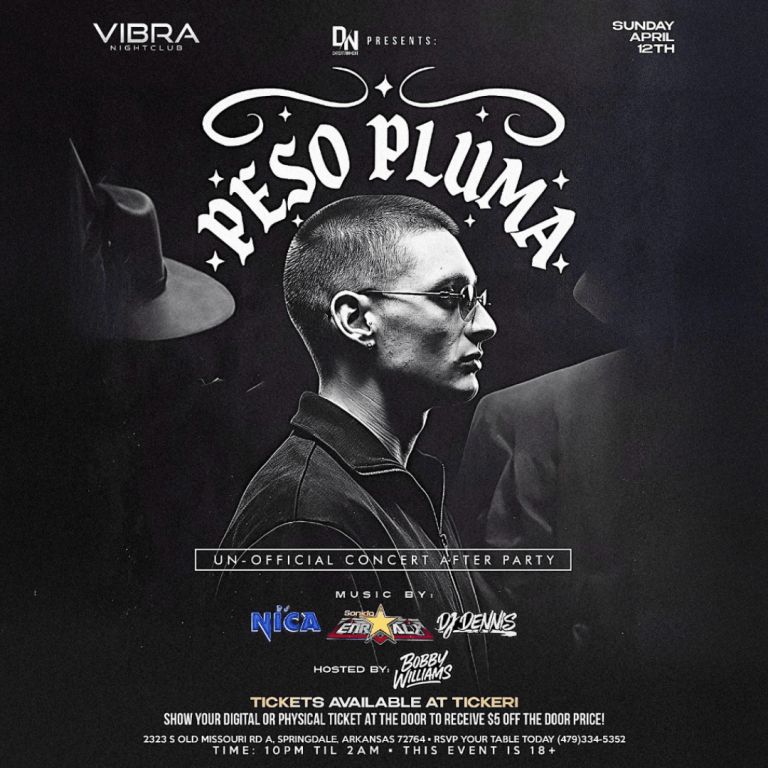 Event - Peso Pluma Un-Official AfterParty In Springdale  - Springdale, Arkansas - April 12, 2026 | concert tickets