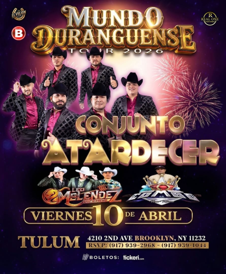 Event - CONJUNTO ATARDECER - Brooklyn, NY - Fri, April 10, 2026} | concert tickets