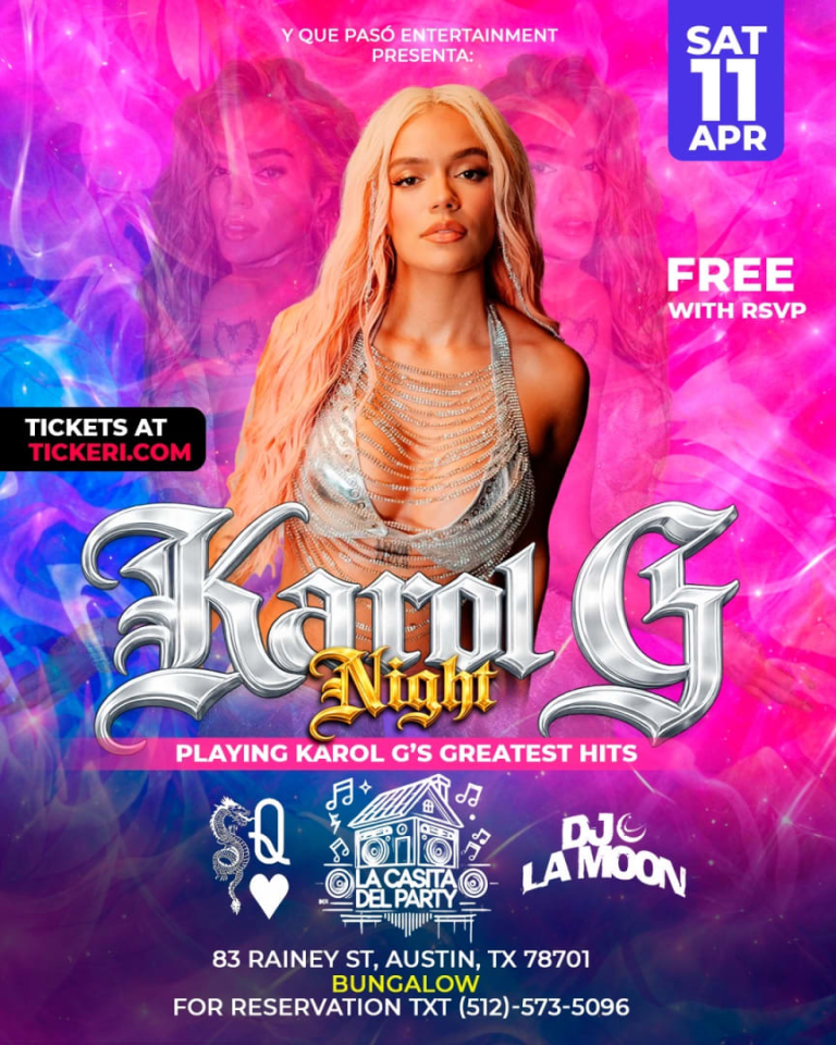 Event - KAROL G NIGHT AT LA CASITA DEL PARTY  - Austin, Texas - April 11, 2026 | concert tickets