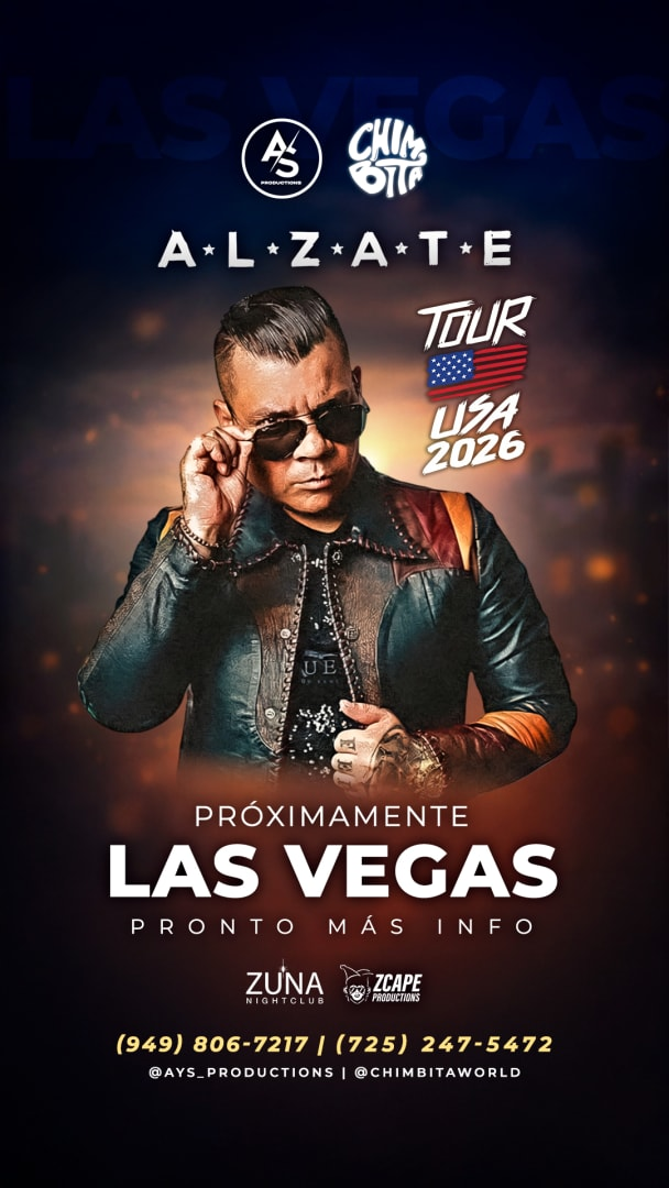Event - Alzate Tour USA 2026 - Las Vegas  - Las Vegas, Nevada - June 6, 2026 | concert tickets