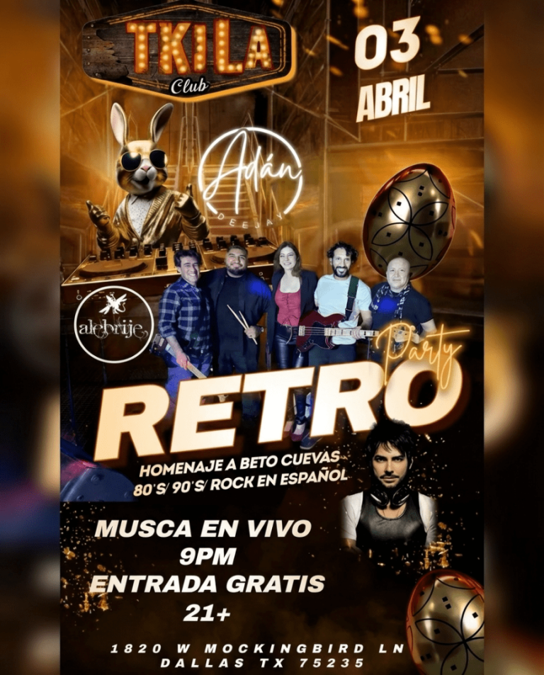 Event - 🎤🔥 RETRO PARTY – HOMENAJE A BETO CUEVAS 🔥🎤 Viernes, Abril 3 | TKILA Night Club – Dallas, TX - Dallas, Texas - April 3, 2026 | concert tickets