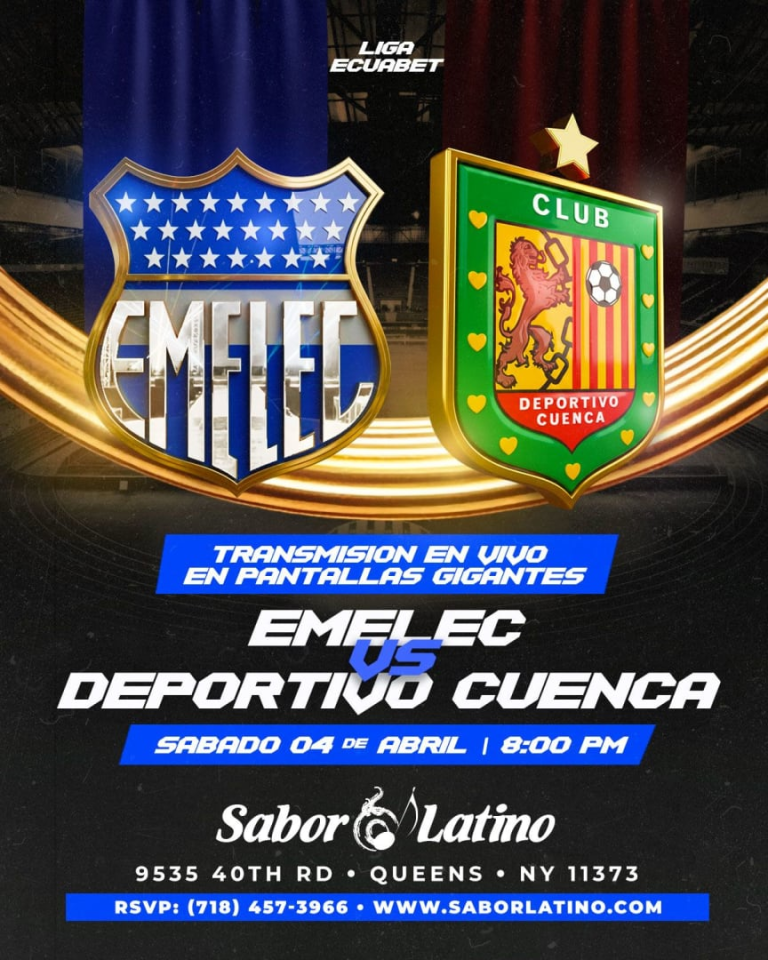 Event - EMELEC VS DEPORTIVO CUENCA | Sabor Latino - Queens, New York - April 4, 2026 | concert tickets