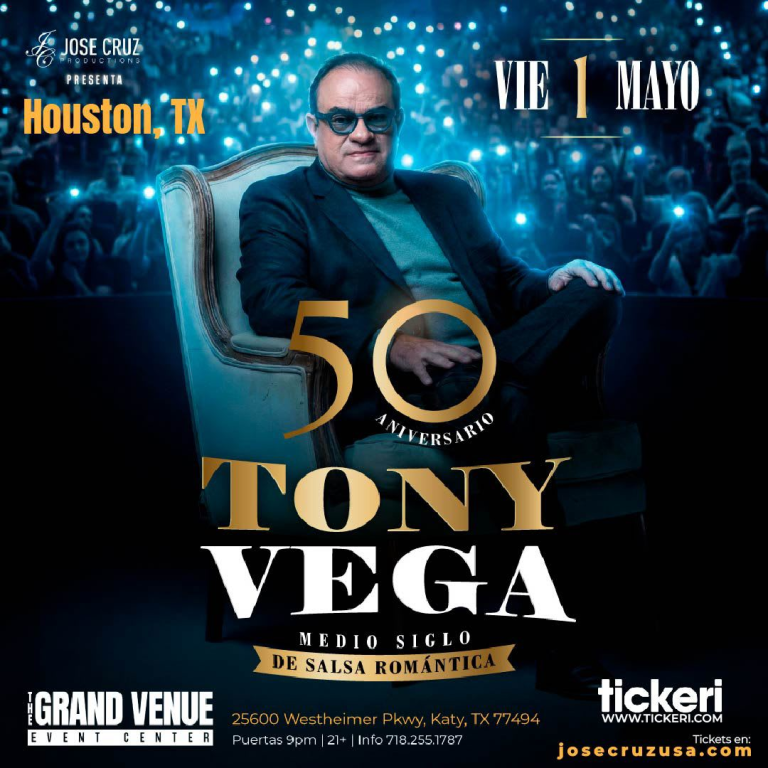 Event - Tony Vega en Houston  - Katy, Texas - May 1, 2026 | concert tickets