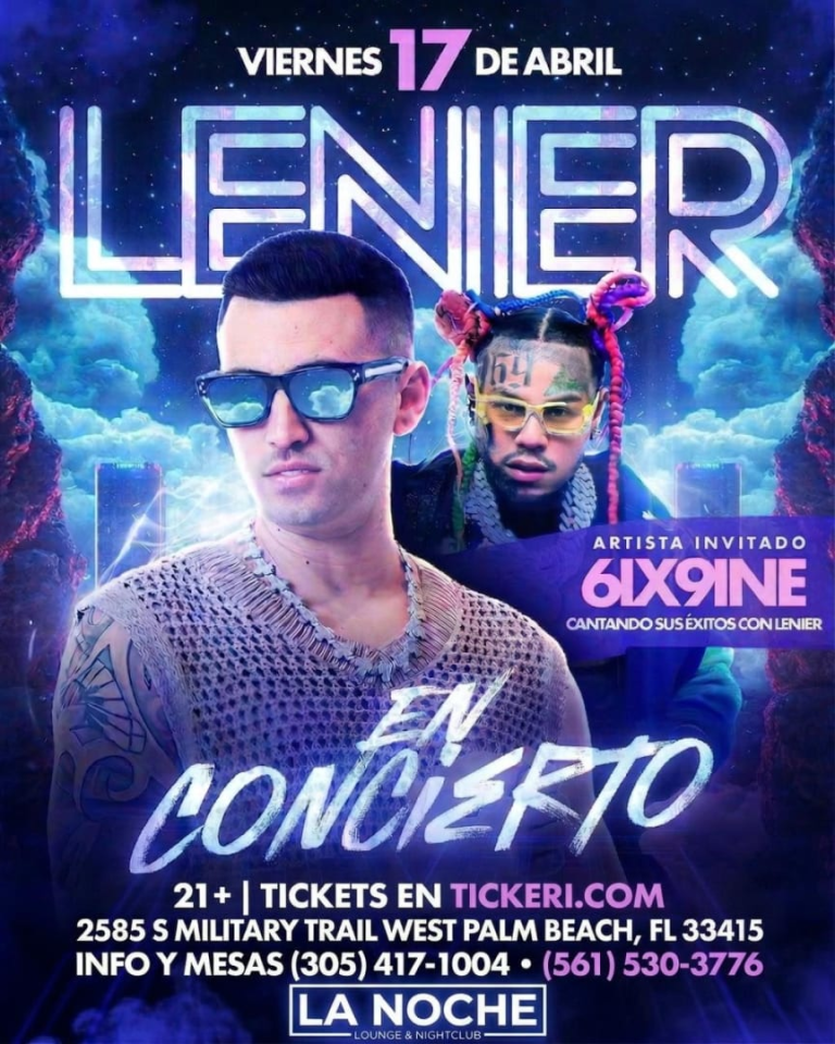 Event - Lenier and 6ix9ine - West Palm Beach, FL - Fri, April 17, 2026} | concert tickets