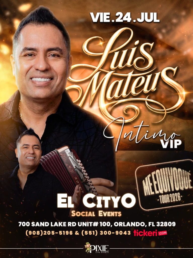 Event - LUIS MATEUS EN CONCIERTO!!! INTIMO VIP CON EL REY DEL SENTIMIENTO VALLENATO EN ORLANDO!! - Orlando, Florida - July 24, 2026 | concert tickets