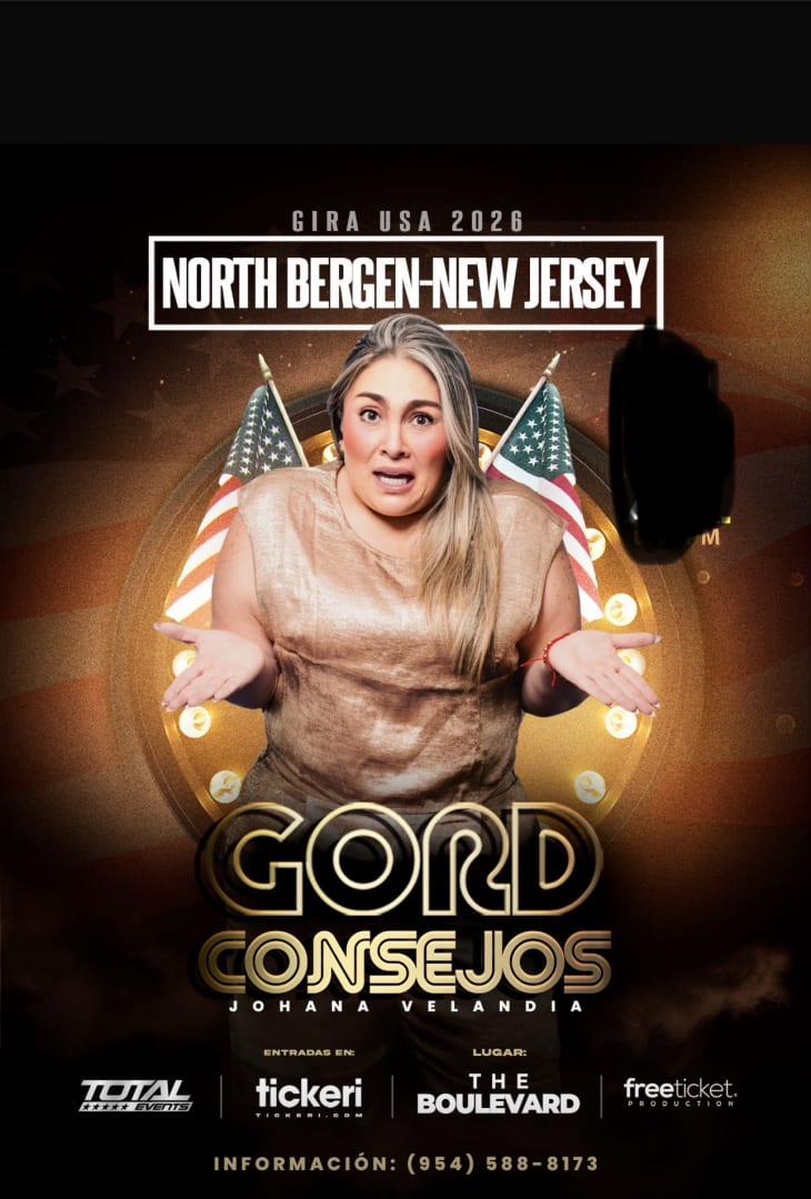 Event -  GORDCONSEJOS - Johana Velandia- La Gorda STAND UP COMEDY - New Jersey - North Bergen, New Jersey - 23 de abril de 2026 | concert tickets