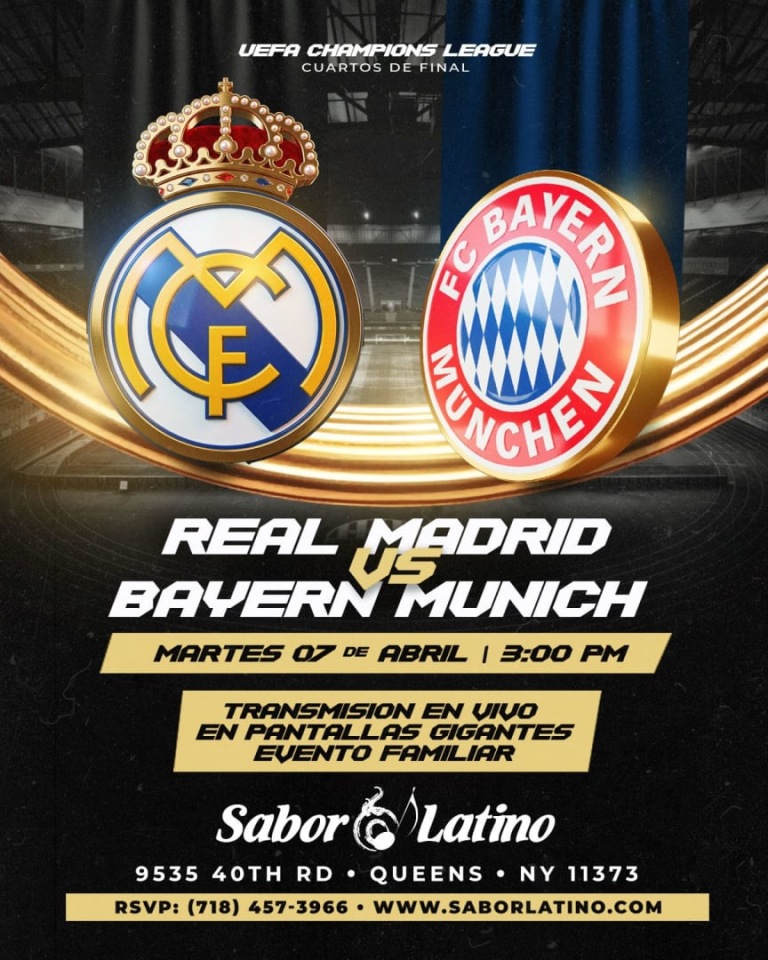 Event - REAL MADRID VS BAYERN MUNICH | Sabor Latino - Queens, New York - April 7, 2026 | concert tickets