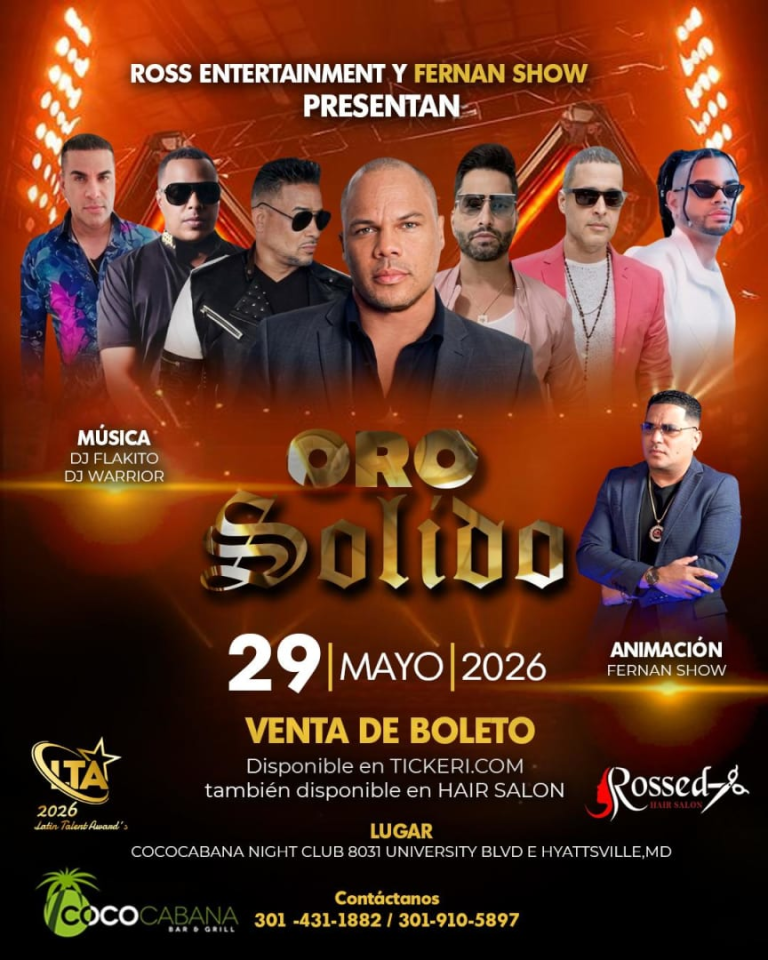 Event - Oro Solido en concierto  - Adelphi, MD - mié, 29 de abril de 2026} | concert tickets