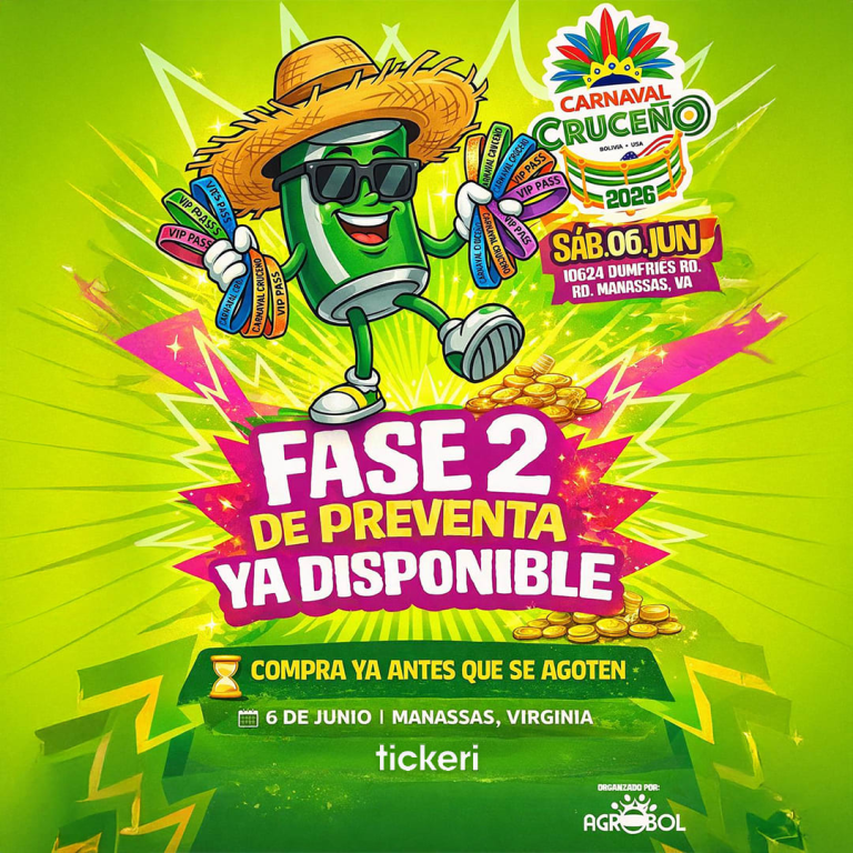 Event - Carnaval Cruceño USA 2026  - Manassas, VA - sáb, 6 de junio de 2026} | concert tickets