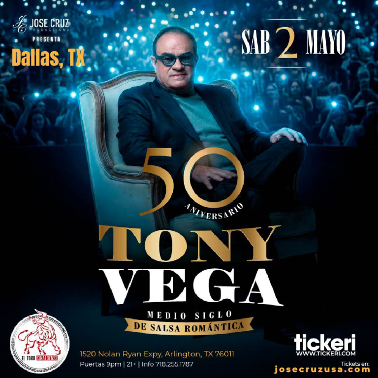 Event - Tony Vega en Dallas - Arlington, Texas - May 2, 2026 | concert tickets