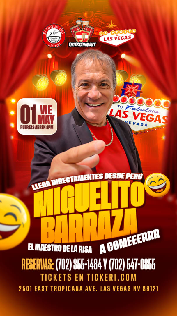 Event - El show de MIGUELITO BARRAZA  - LAS VEGAS, Nevada - May 1, 2026 | concert tickets