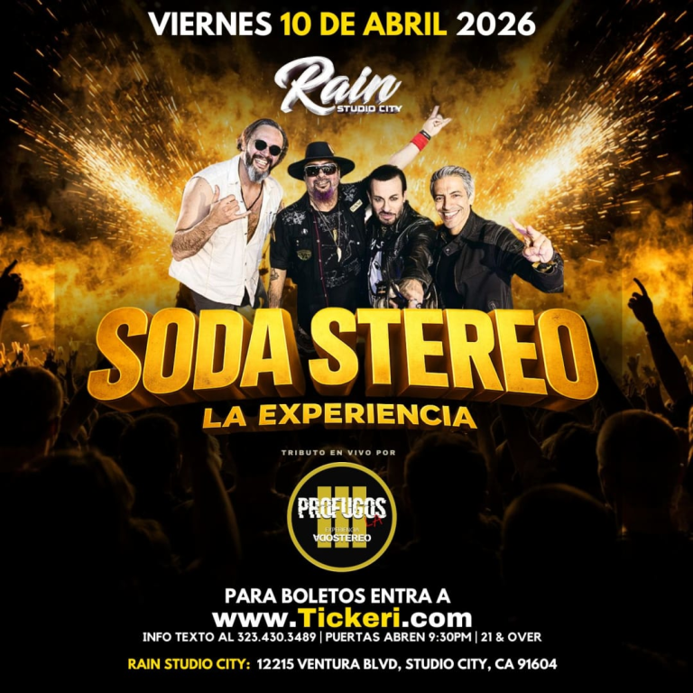 Event - La Experiencia SODA STEREO con Profugos! - Los Angeles, CA - Fri, April 10, 2026} | concert tickets