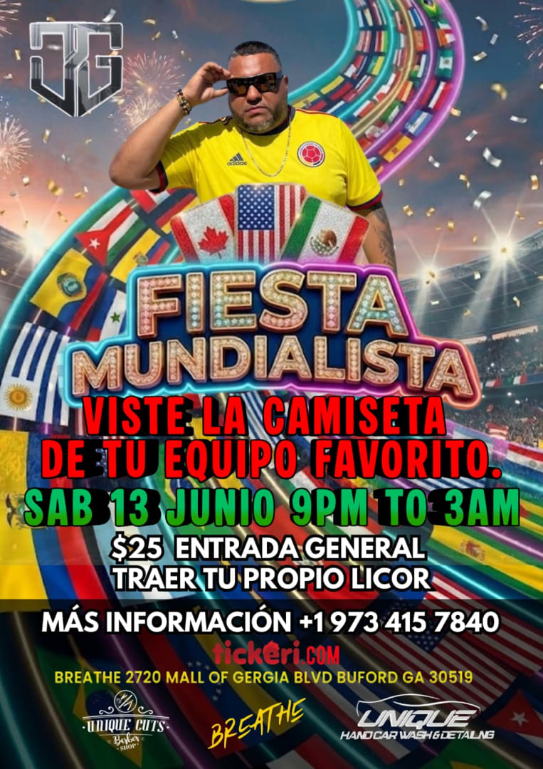 Event - FIESTA MUNDIALISTA - Buford, Georgia - June 13, 2026 | concert tickets