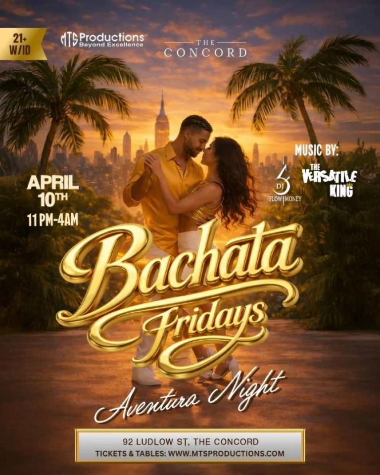 Event - Friday Bachata Night at Concord NYC | Traditional Bachata | Apr 10 - New York, NY - Fri, April 10, 2026} | concert tickets