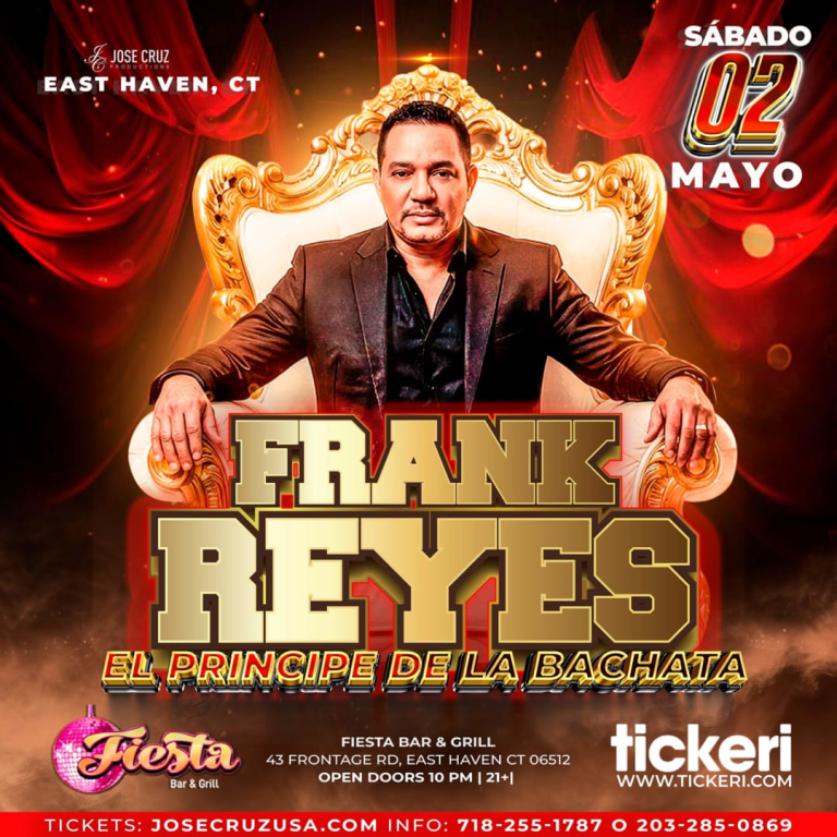 Event - Frank Reyes en Connecticut  - East Haven, Connecticut - May 2, 2026 | concert tickets