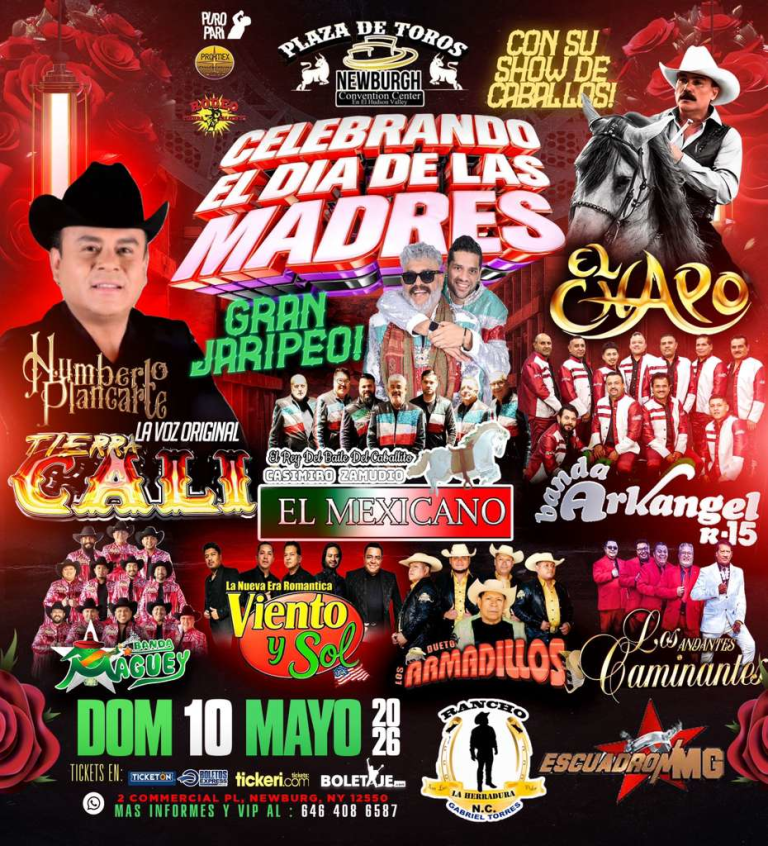 Event - HUMBERTO PLANCARTE BANDA MAGUEY Y MAS CELEBRANDO A LAS MADRES  - Newburgh, NY - Sun, May 10, 2026} | concert tickets