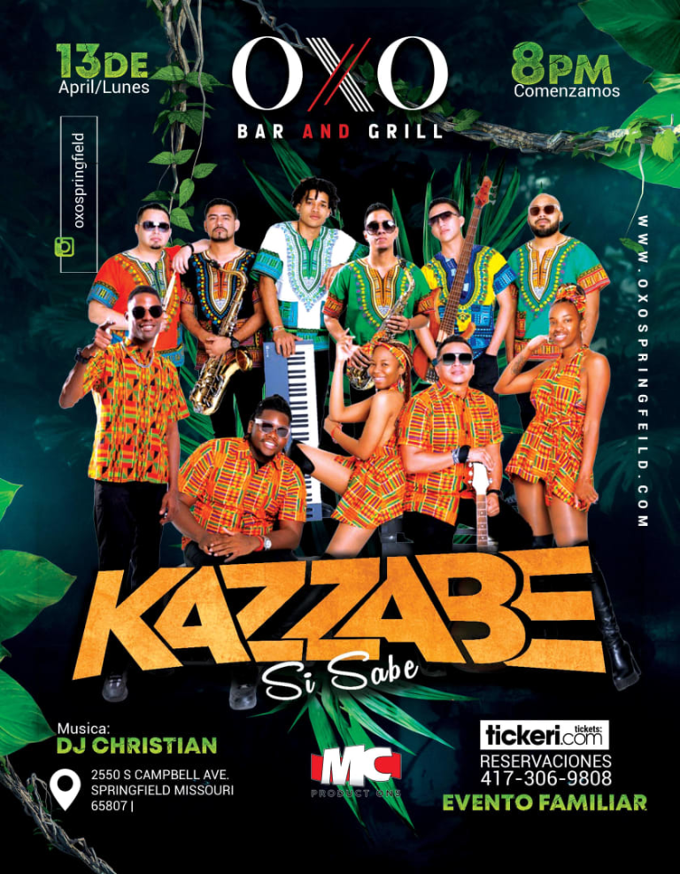 Event - Grupo Kazzabe - Springfield, MO (OXO) - Springfield, Missouri - April 13, 2026 | concert tickets