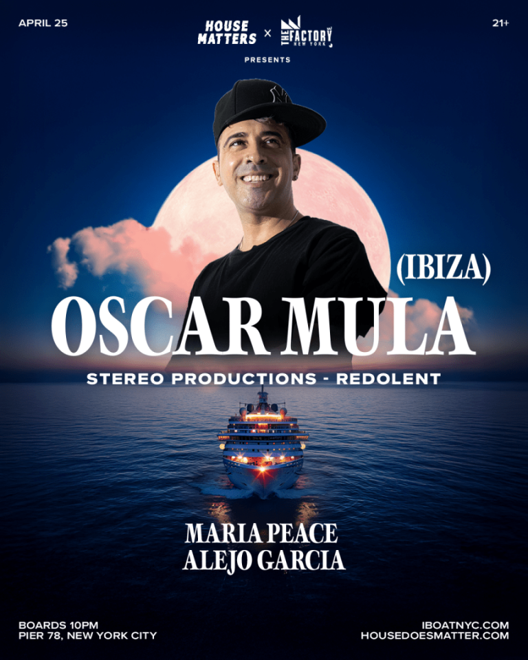 Event - House Matters & The Factory Presents OSCAR MULA Boat Party - New York, New York - April 25, 2026 | concert tickets