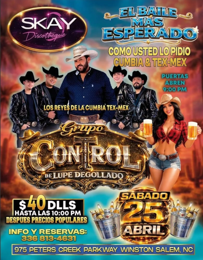 Event - GRUPO CONTROL EN VIVO - Winston-Salem, North Carolina - April 25, 2026 | concert tickets