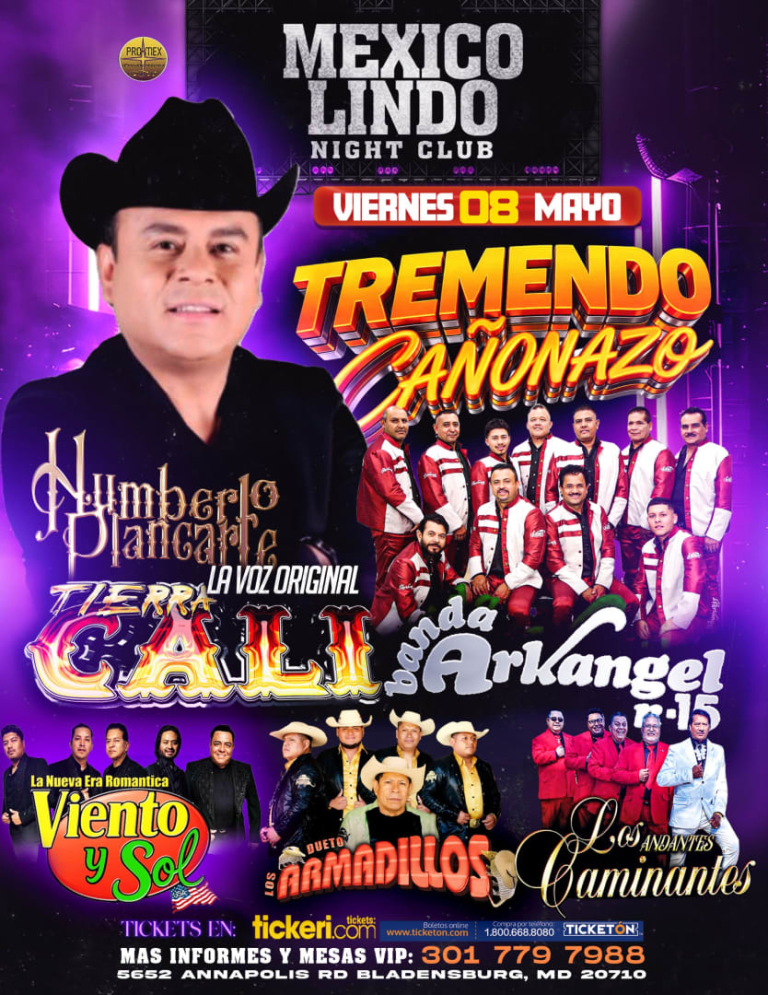 Event - HUMBERTO PLANCARTE LA VOZ ORIGINAL DE TIERRA CALI - Bladensburg, MD - Fri, May 8, 2026} | concert tickets