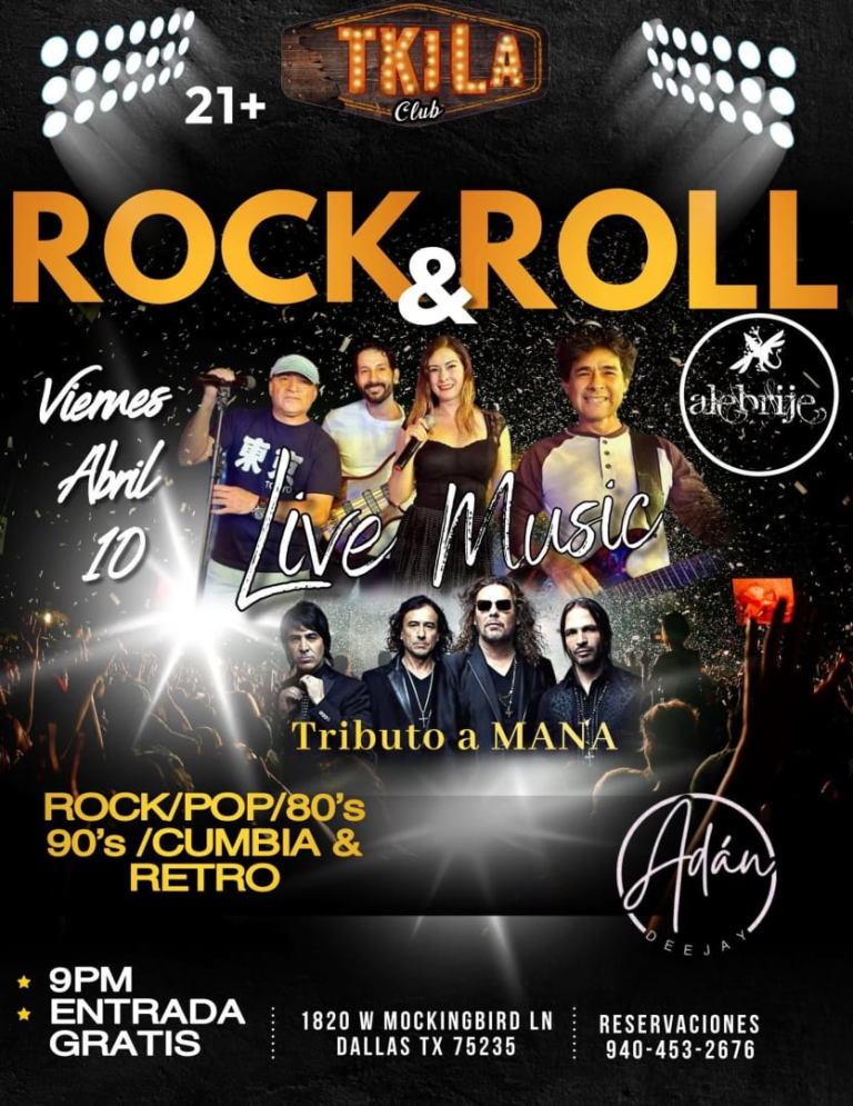 Event - VIERNES DE ROCK – TRIBUTO A MANÁ EN VIVO Viernes, Abril 10 | TKILA Night Club - Dallas, Texas - April 10, 2026 | concert tickets
