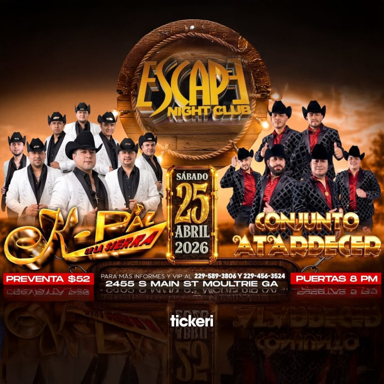 Event - K-Paz de la Sierra y Conjunto Artardecer en Georgia - Moultrie, Georgia - April 25, 2026 | concert tickets