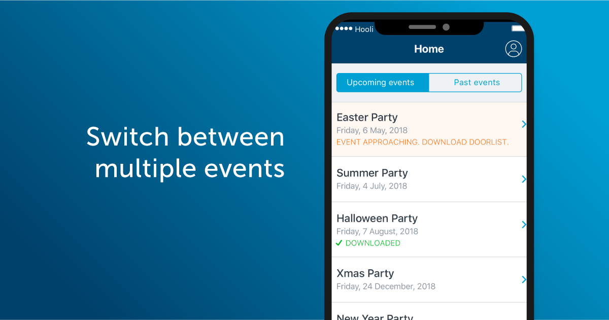 Switch between multiple events