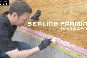 Sealing Framing to Foundation