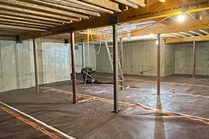 UNDERSLAB VAPOR RETARDER