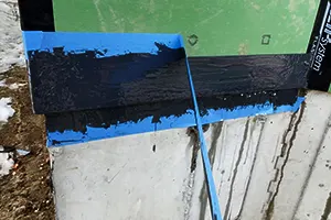 AIR SEALING SHEATHING TO FOUNDATION